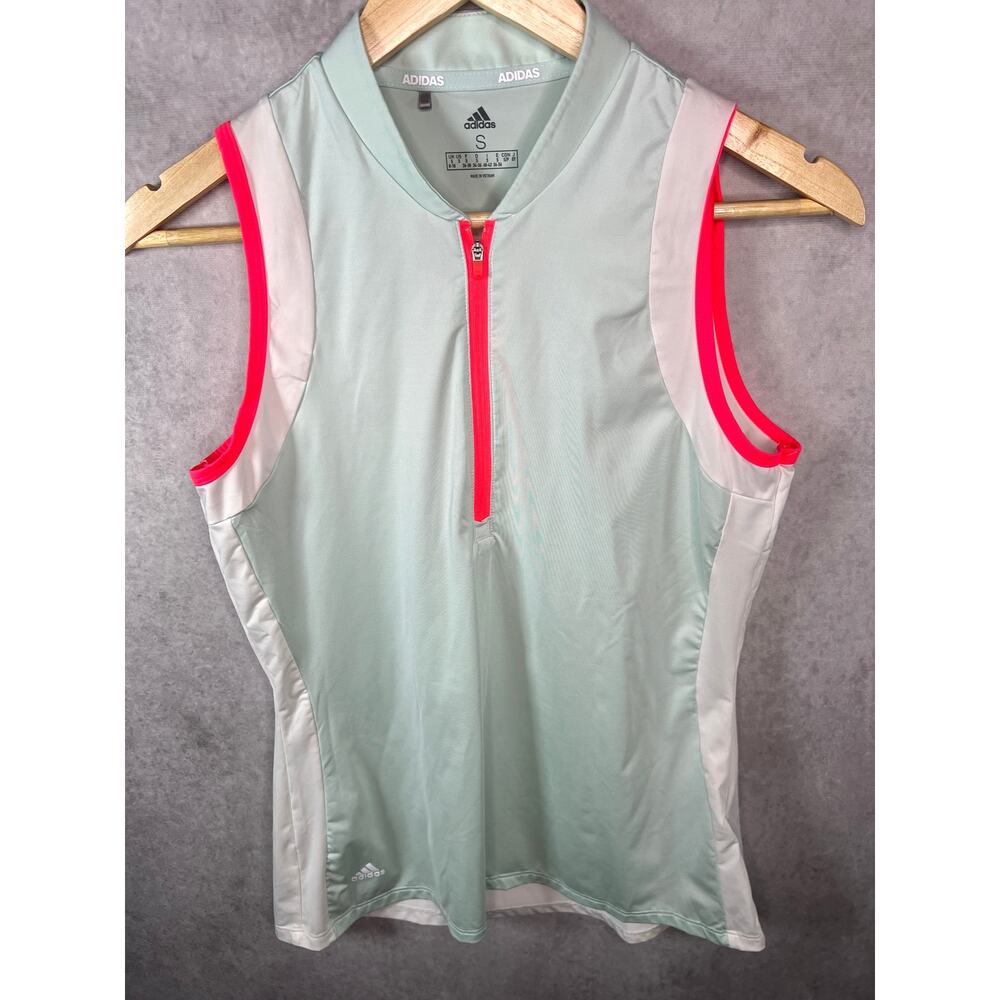 Adidas Colorblock Sleeveless Active Top Small Athleisure Golf
